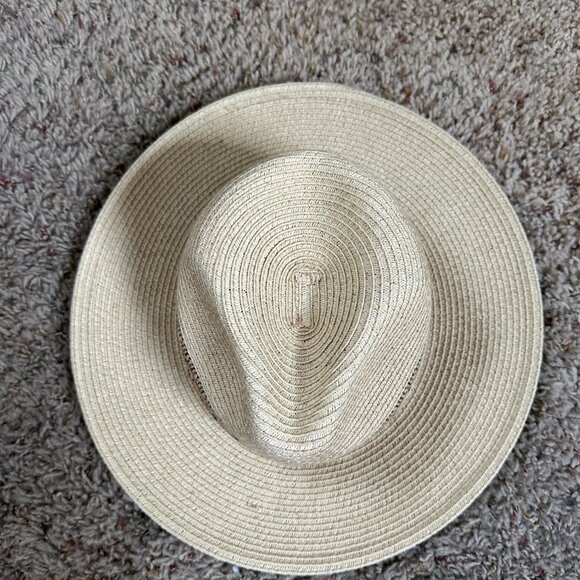 Something Special Straw Sun Hat Beige Southwest Pattern Band Lightweight Unisex - Picture 2 of 7
